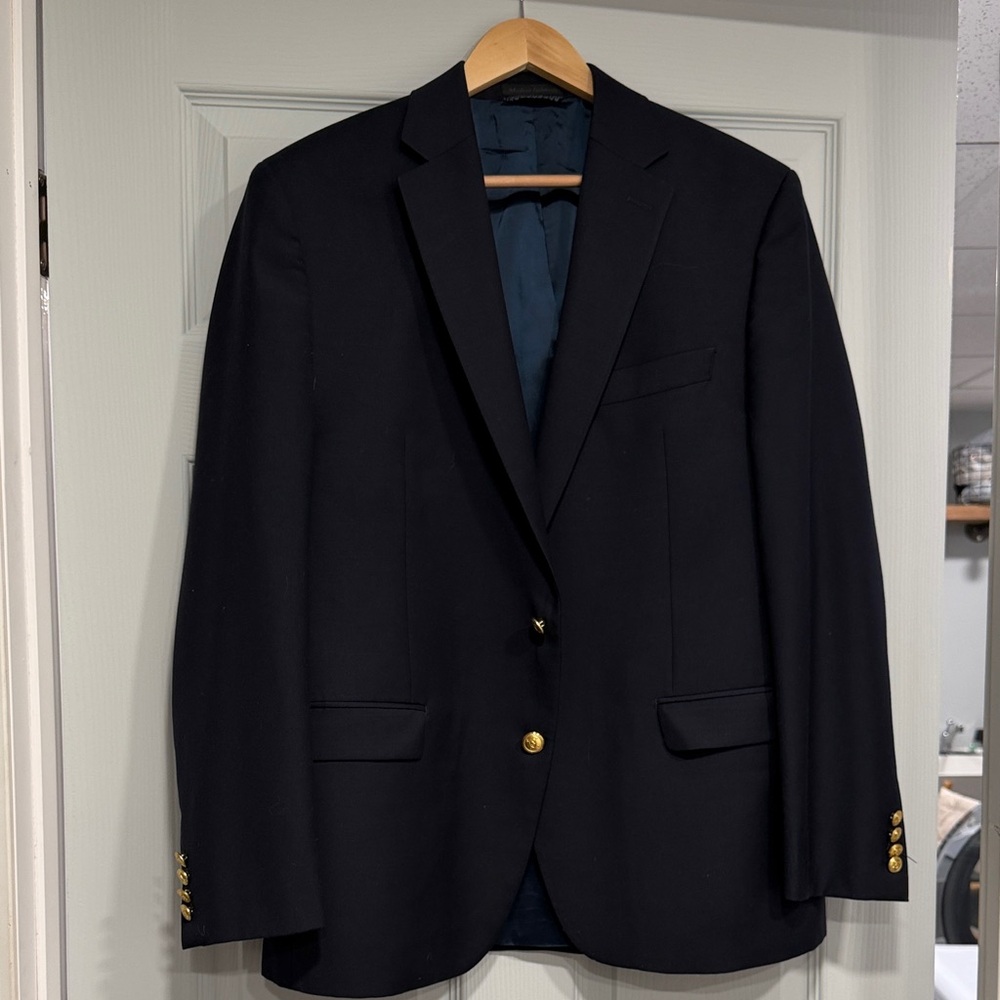 Classic Navy Blue Men's Blazer